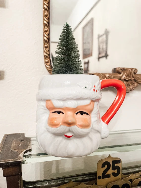 Vintage Santa Mug | Etsy | Etsy (US)