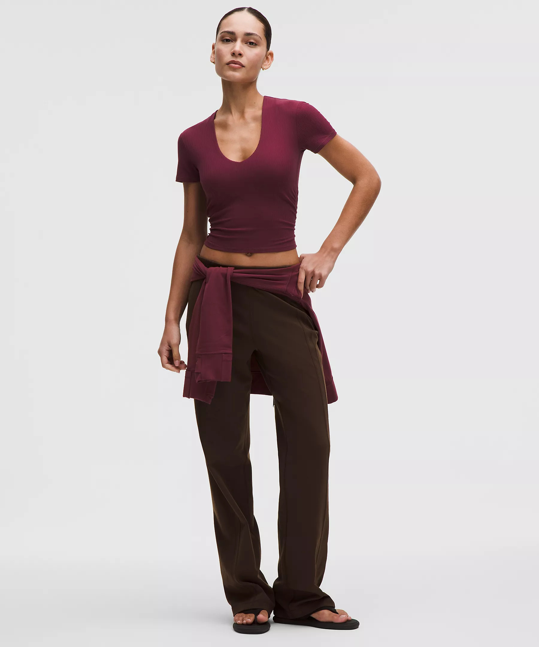 All It Takes Ribbed Nulu V-Neck T-Shirt | Lululemon (US)