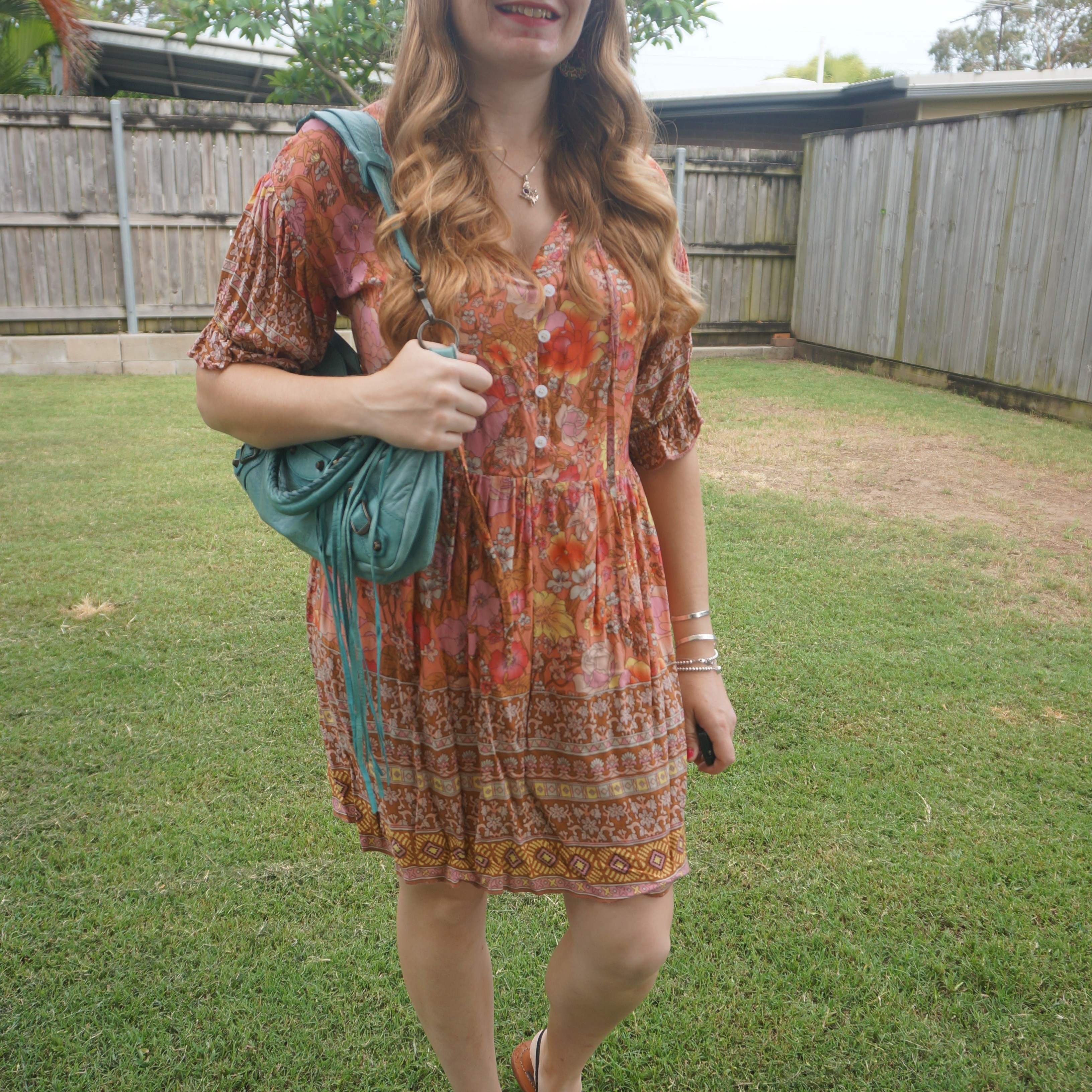 Thrifted floral babydoll dress with Balenciaga turquoise first bag 🧡

#LTKbag #LTKdresses #LTKsummer