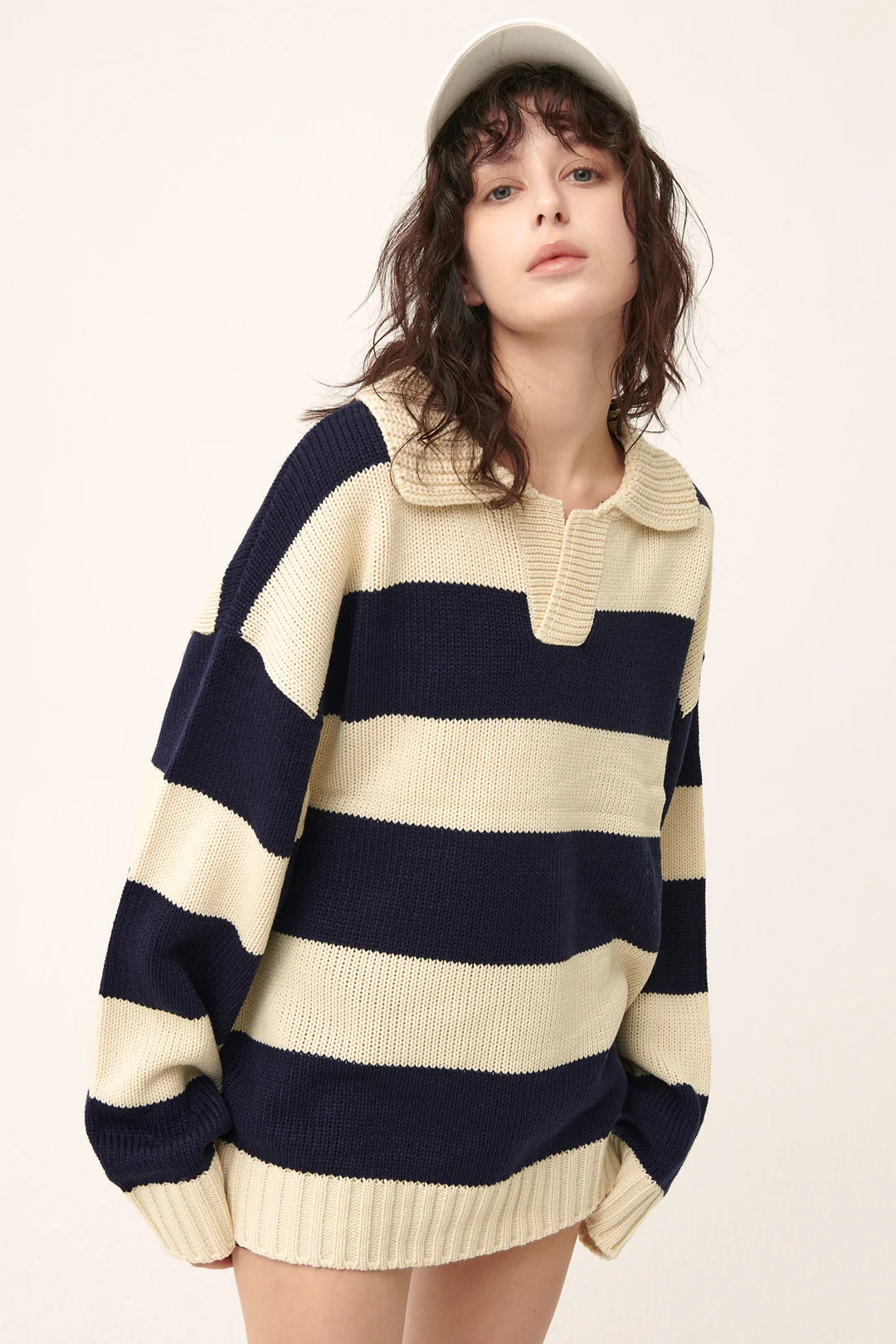 Blake Oversized Varsity Sweater | Storets (Global)