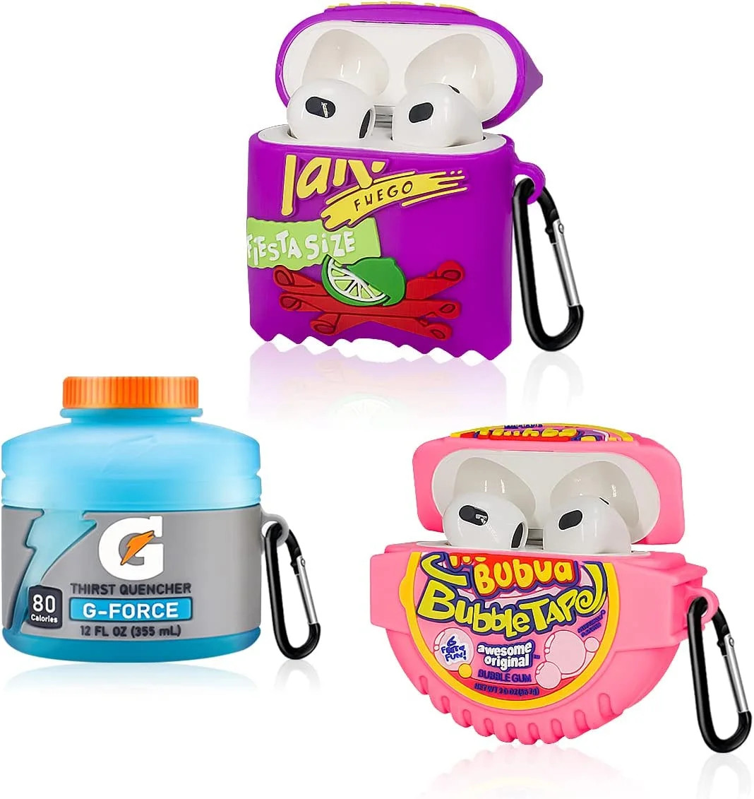 [3Pack] Cute Cover Airpods 3rd Generation Case, Sport Water+Tekis Potato+Bubble Gum Air pods 3 Si... | Walmart (US)