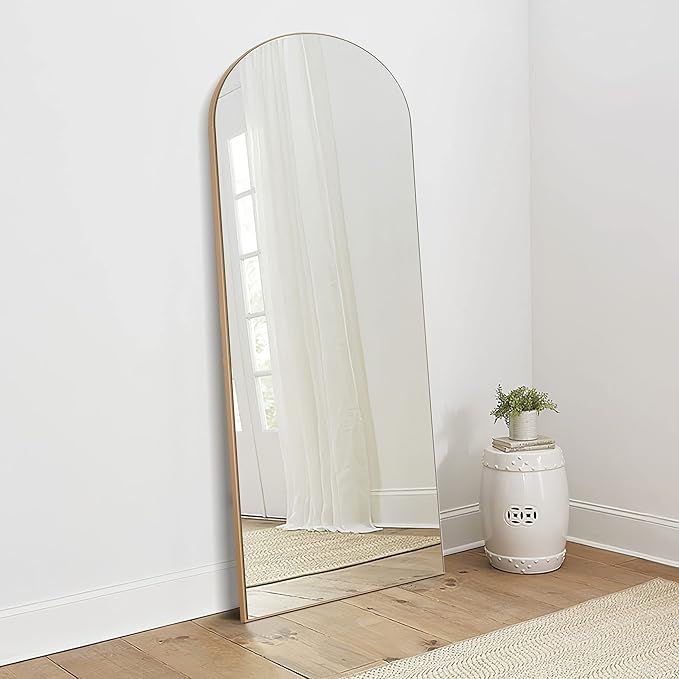 KIAYACI Arched Full Length Mirror Floor Mirror with Stand Bedroom Dressing Mirror Full Body Wall ... | Amazon (US)