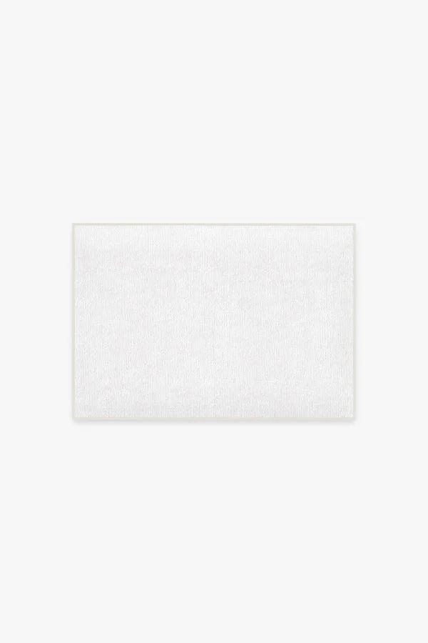 Solid White Bath Mat | Ruggable