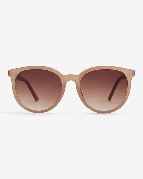 Large Round Frame Sunglasses | Express