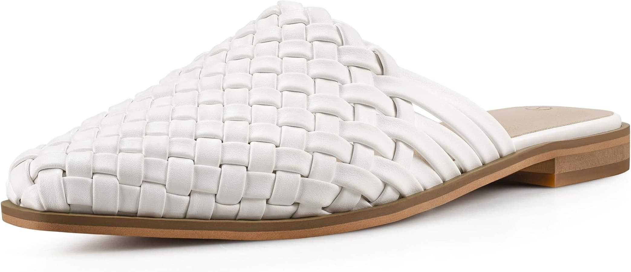 Women's Closed Toe Flat Mules Braided Backless Slip-On Sandals Summer Loafer Casual Slides for Wo... | Amazon (US)