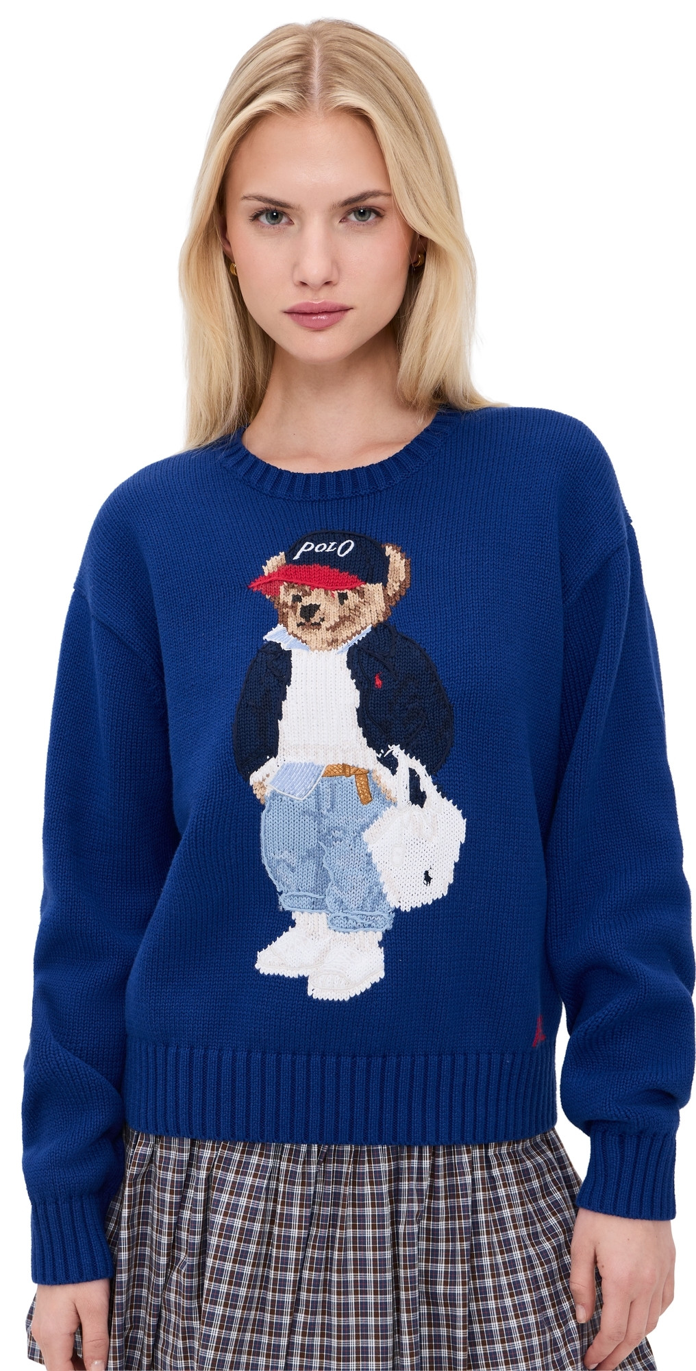 Polo Ralph Lauren Cotton Bear Pullover Sporting Royal S | Shopbop