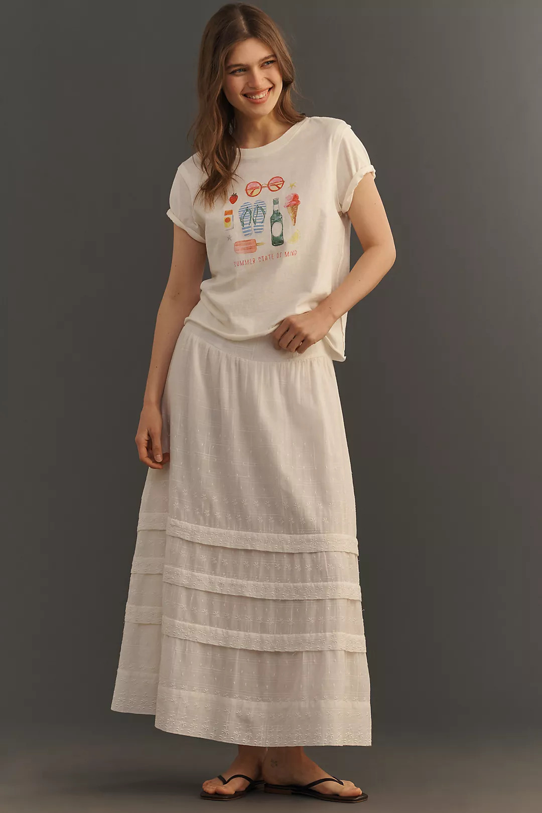 The Caitlin Boxy Tee by Maeve | Anthropologie (US)