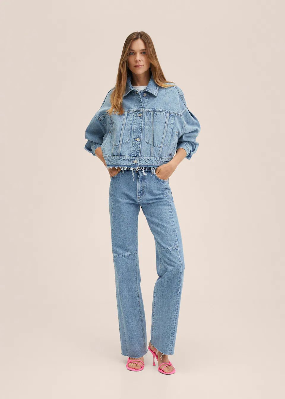 Gerade Jeans mit hohem Bund | MANGO (DE)