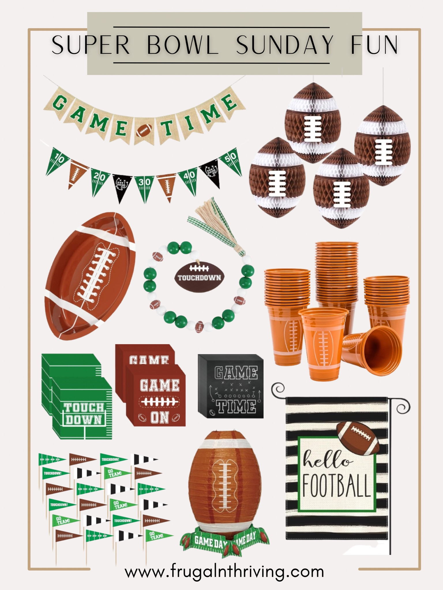 Game day decor 🏈

#SuperBowl #gameday #footballdecor 

#LTKparties #LTKfindsunder50 #LTKSeasonal