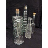 Vintage Glass Bottles Pressed Each | Etsy (US)