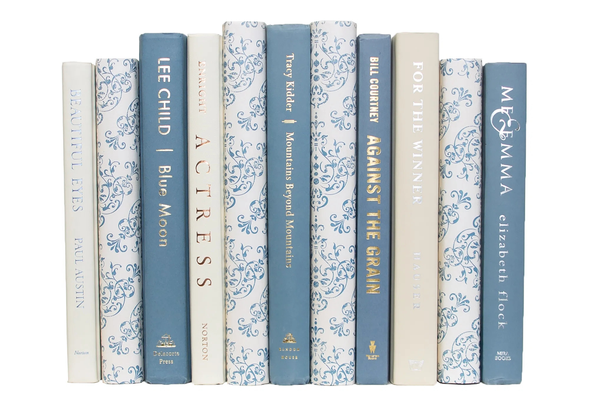 Decorative Books - Cerulean and Cream Mixed Media Book Bundle - 1 Foot of Blue Books | Wayfair North America