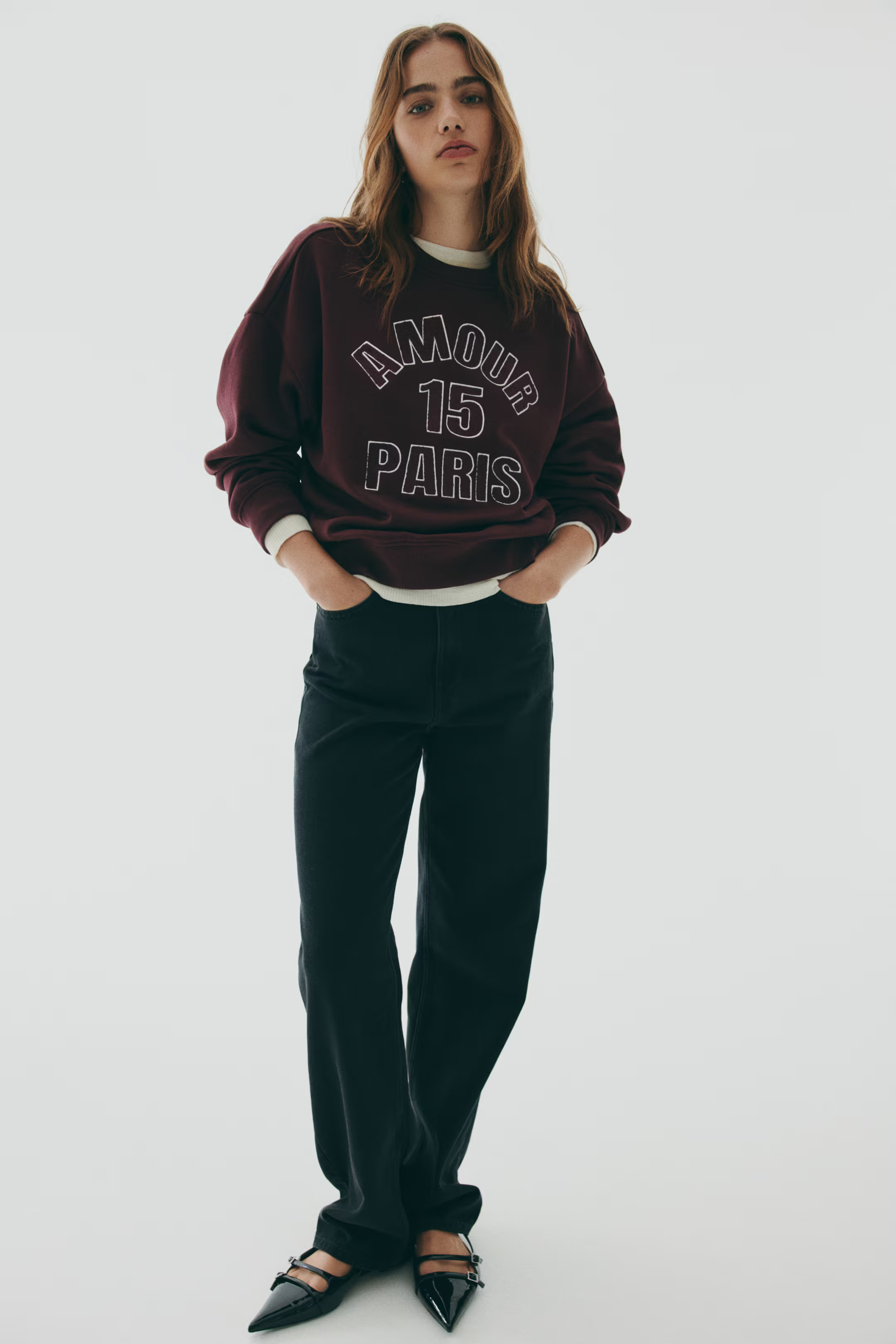 Sweatshirt with Motif | H&M (US + CA)