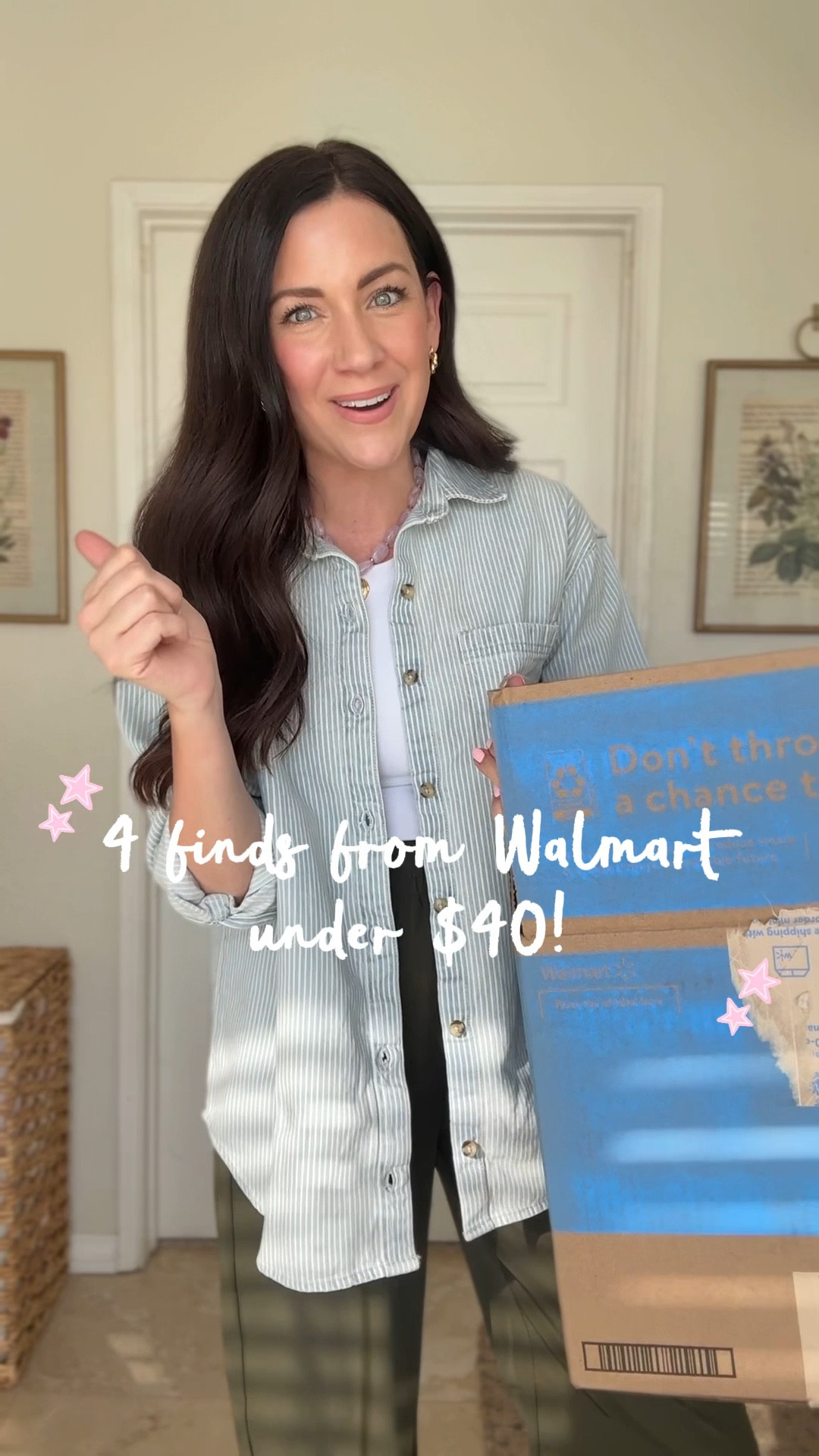 Comment DETAILS to shop 4 new finds under $40 from Walmart! I may have snuck a bonus one in—but hey it’s a matching set worth shopping🤭 
.
.
SIZING-
Dress-small, between go down
Bow sandals-I went down 1/2 a size
Flats-run tts 
Jacket-medium
Shorts-small
Yellow cardigan-medium
Jeans-2 regular
.
.


#LTKSeasonal