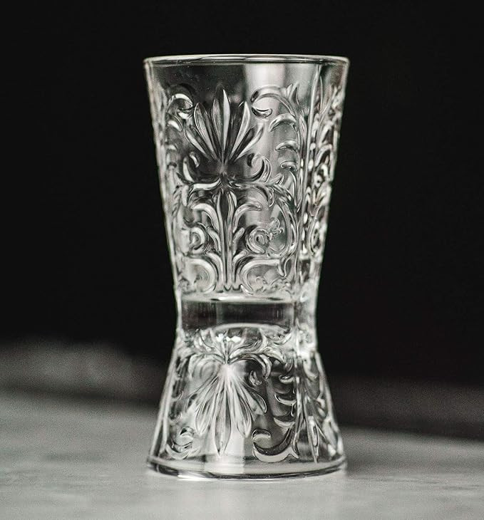 “Paris Hotel Bar” 1930s Etched-Crystal Double-Sided Cocktail Jigger (Gift Box Collection) | Amazon (US)