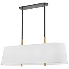 Hudson Valley Bowery 46.5" Wide Bronze Linear Island Pendant | Lamps Plus