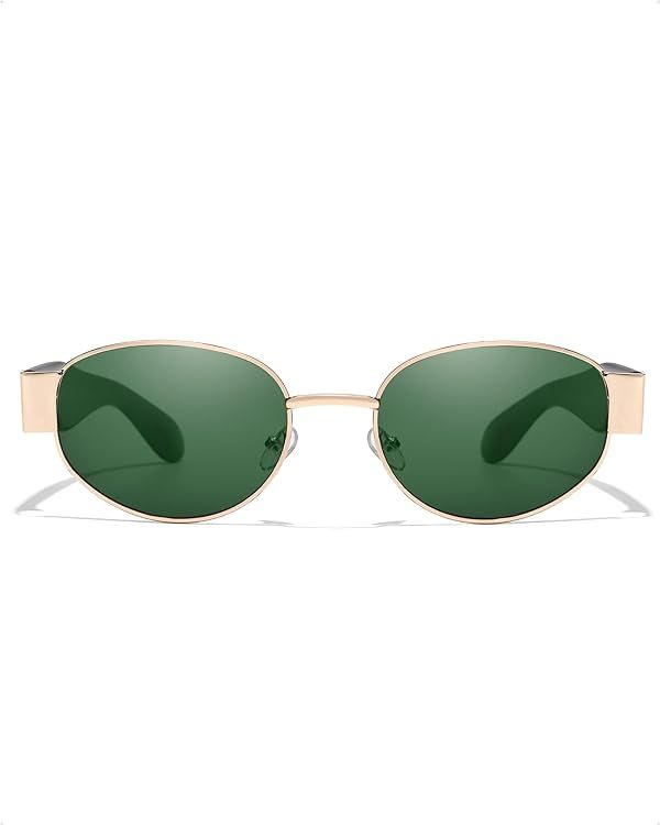 Enafad Retro Oval Sunglasses for Women Men, 90s UV400 Protection Sun Glasses Classic Shades | Amazon (UK)