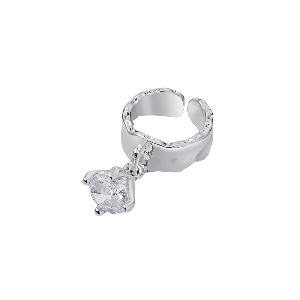 Kokoma Dangle Diamond Open Statement Ring for Women CZ Crystal Dangling Charm Drop Expandable Fin... | Amazon (US)