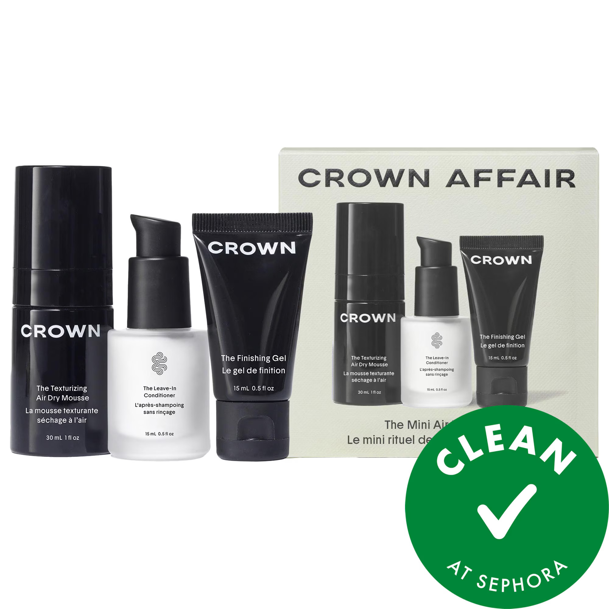 Crown Affair The Mini Air Dry Hair Set | Sephora (US)