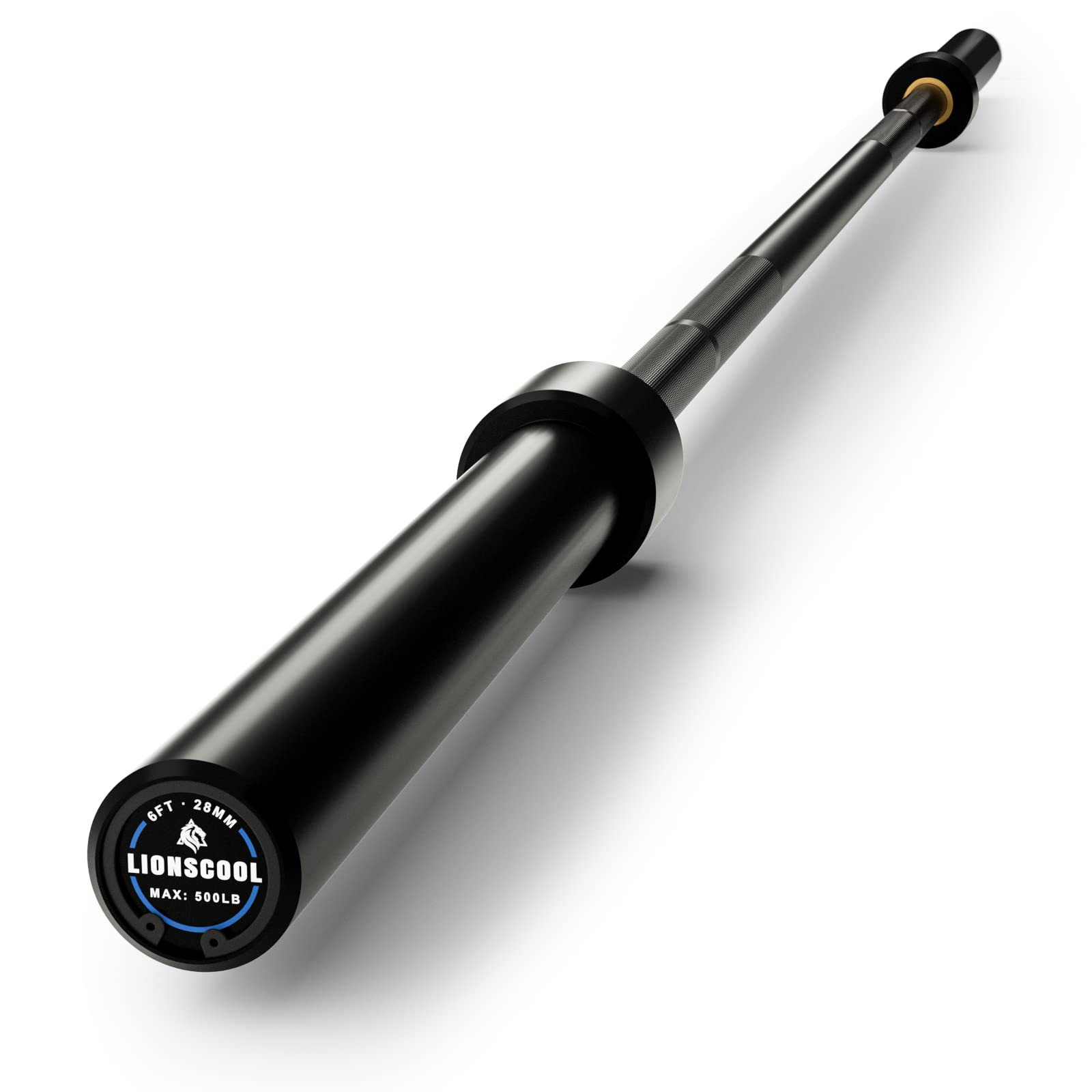 LIONSCOOL Premium 4ft/4.9ft/6ft Barbell for Strength Training and Olympic Weightlifting, 2 Inch B... | Amazon (US)
