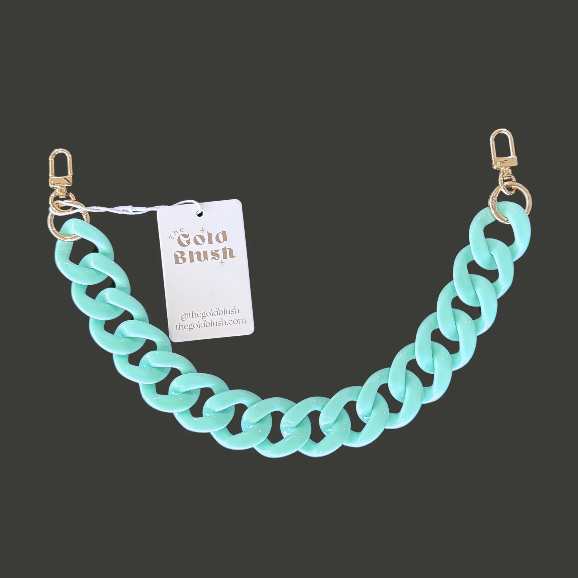 Acrylic Luxe Bag Chain | 18" Multi-Use Handle, Strap & Décor | The Gold Blush