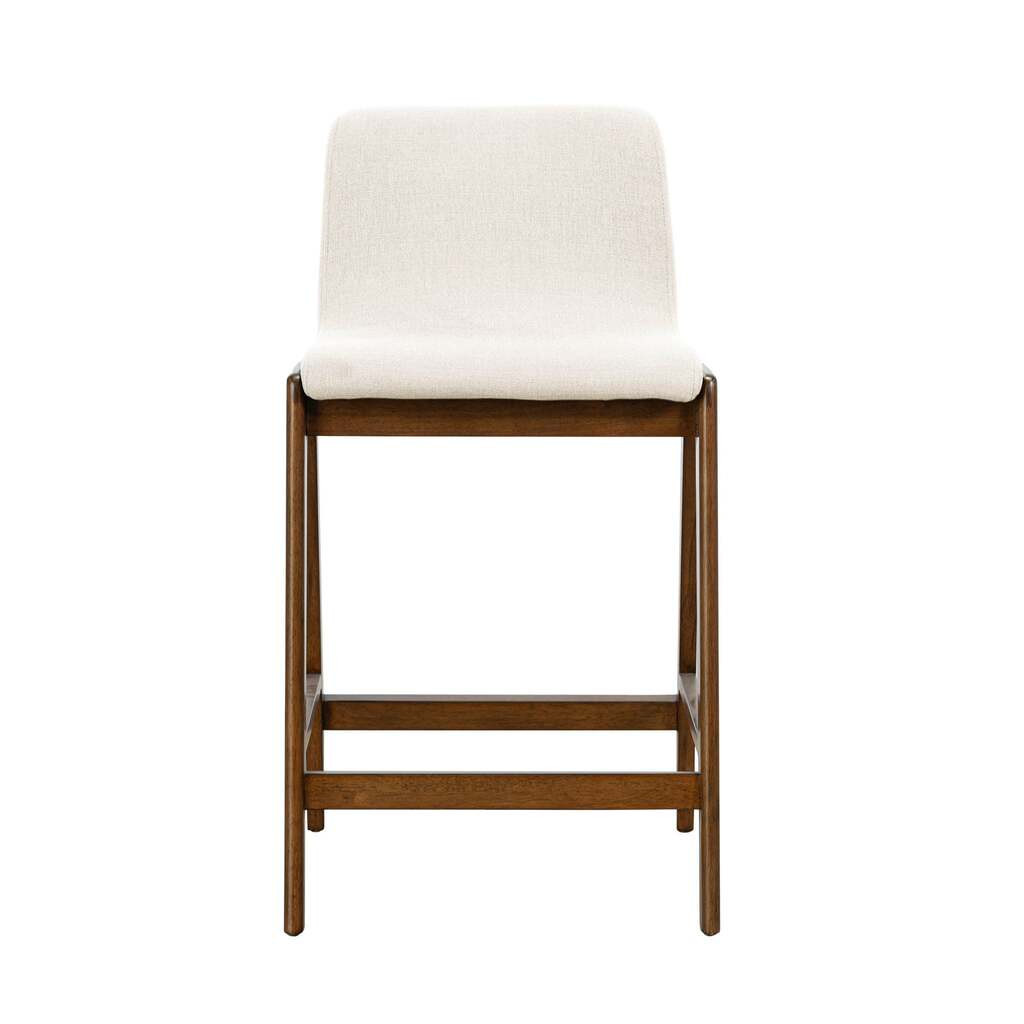 Remix Counter Stool In Cream and Brown | 1stopbedrooms