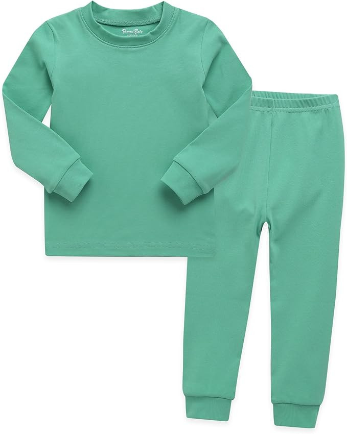 VAENAIT BABY 12M-12Y Kids Boys Girls Toddler Solid Cotton Daily Pajamas Pyjamas Sleepwear Set Bas... | Amazon (US)
