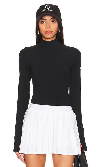 Wellness Ribbed Long Sleeve in Black | Revolve Clothing (Global)