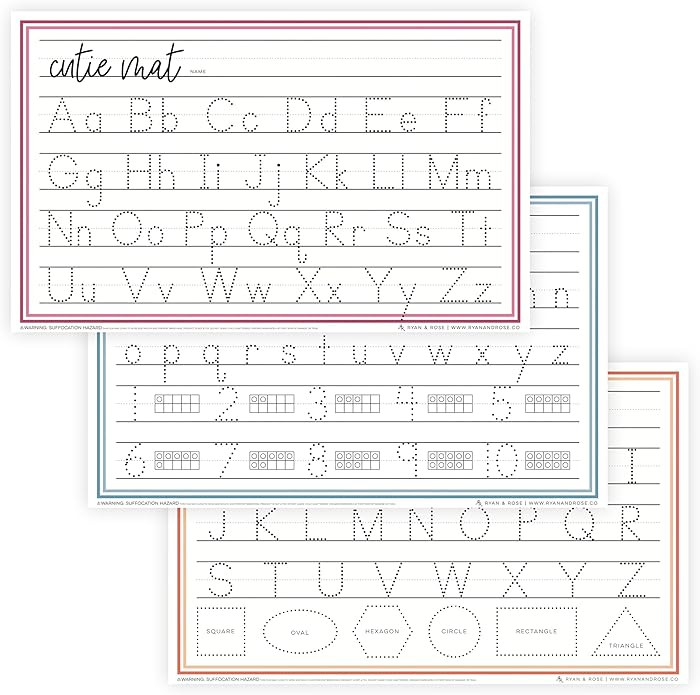 Ryan & Rose Cutie Mats Disposable Placemats For Baby, Toddlers & Kids Extra Coverage (13" X 21") ... | Amazon (US)