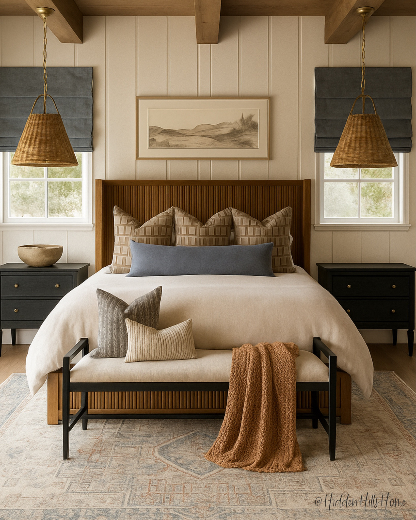 Master Bedroom decor mood board, bedroom design ideas, bedding, home decor inspiration, bedroom rug, nightstands #coastal

#LTKHome #LTKSaleAlert #LTKSeasonal