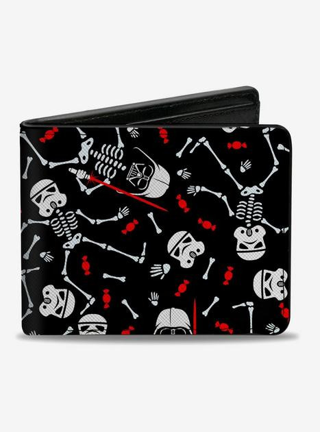 Star Wars Halloween Darth Vader Stormtrooper Skeletons Bifold Wallet | BoxLunch