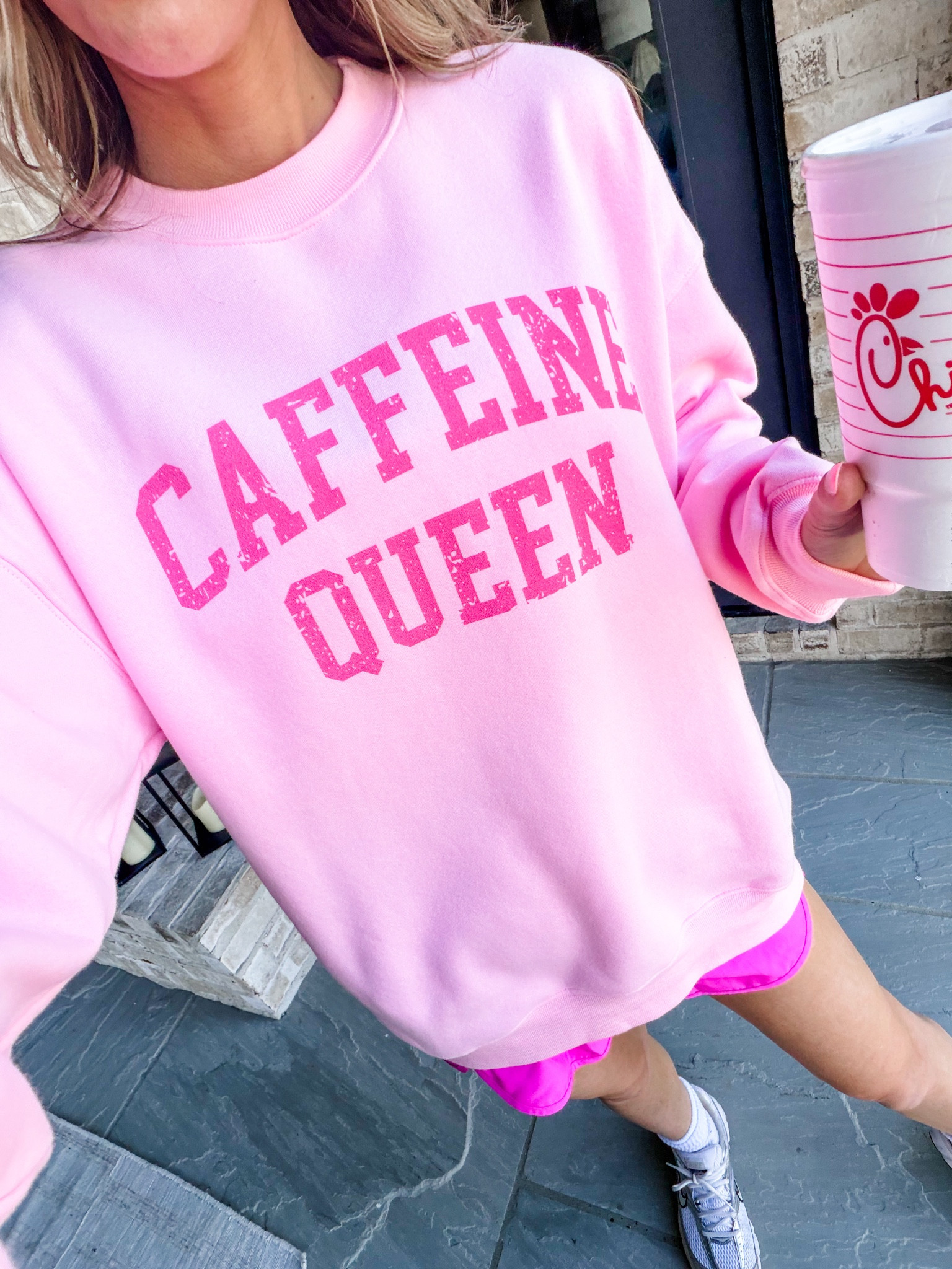 Caffeine queen sweatshirt 🩷☕️

#LTKstorytime #LTKootd #LTKmorningroutine