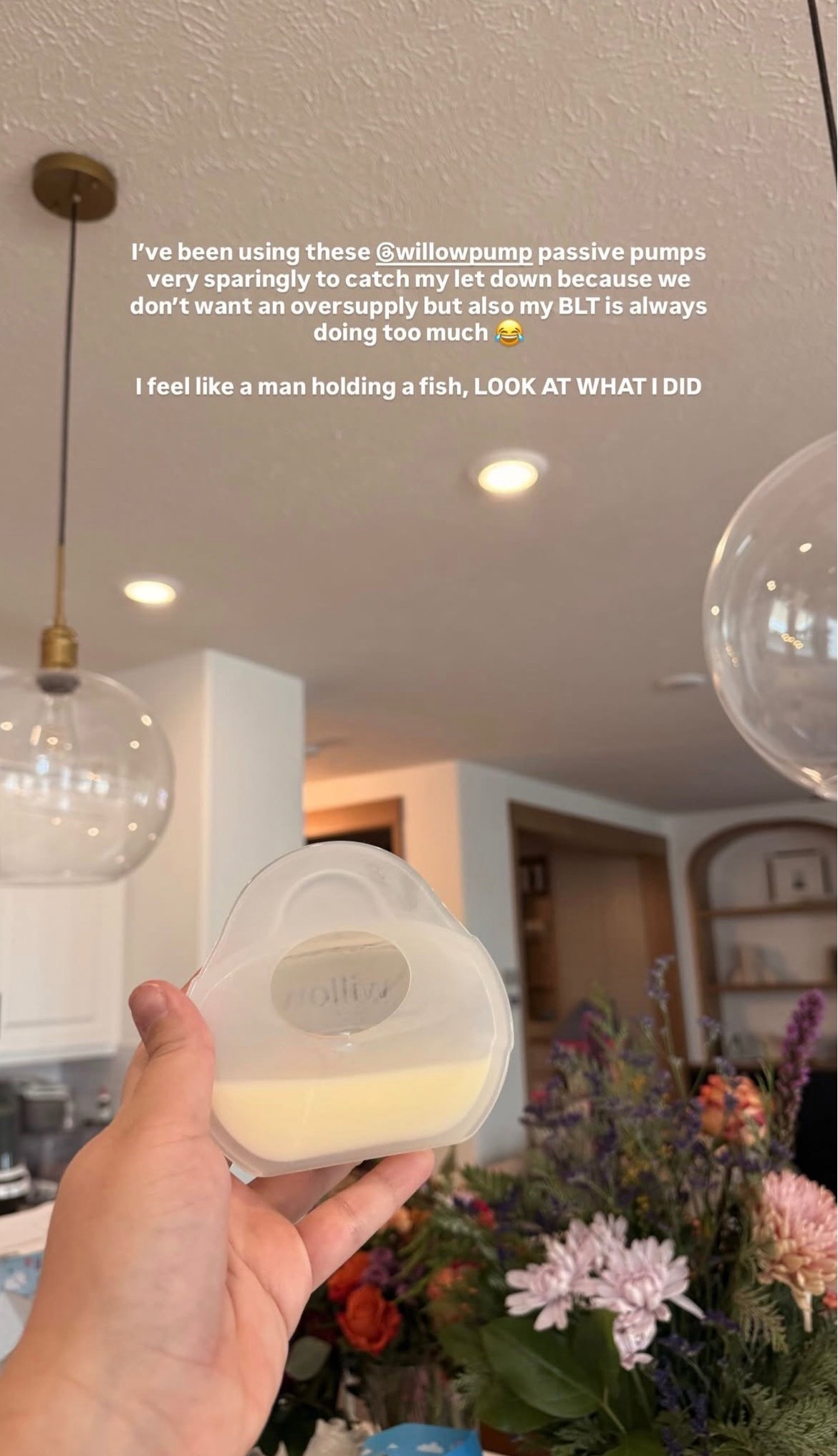 I’ve been using these Willow Pump passive pumps very sparingly to catch my let down because we don’t want an oversupply but also my BLT is always doing too much 😂 I feel like a man holding a fish, LOOK WHAT I DID!

#LTKmomlife #LTKBump #LTKBaby