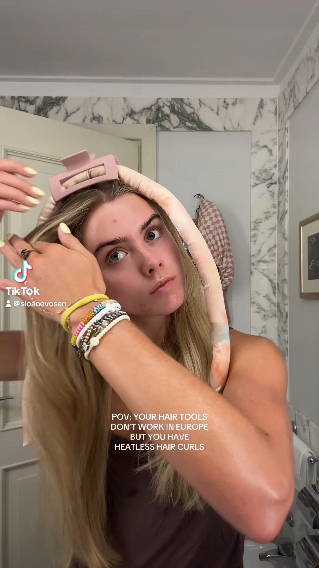 My greatest hair hack has got to be sleeping in a hair ribbon. This is what gives me my heatless hair curls. These curls are always bouncy, voluminous, shiny, and perfection that require absolutely zero heat, saving my hair on necessary, heat damage while still getting those desirable curls. I have lots of tutorials on how I put them in my hair saved my TikTok and Instagram @sloanevosen. if you are looking for some hacks for perfect curls comment below and I’ll share my favorites! #hair #heatlesscurls #heatlesshair #heatlesswaves #hairstyles #hairhack #hairhealth #heatlesshairstyles #hairroutine #hairribbon #heatlesshaircurler #grwm #hairleggings #hairtutorial #hairtrends #curls #overnightcurls #overnighthair #overnighthairstyles #noheatcurls #haircurler #haircurls #noheathairstyles #haircurlingtutorial #overnightheatlesscurls #hairtok #fyp hair, hair curls, heatless hair curls, overnight curls, overnight hair tutorial, heatless hair curls tutorial, hair ribbon, hair tutorial.

#LTKTravel #LTKBeauty #LTKVideo