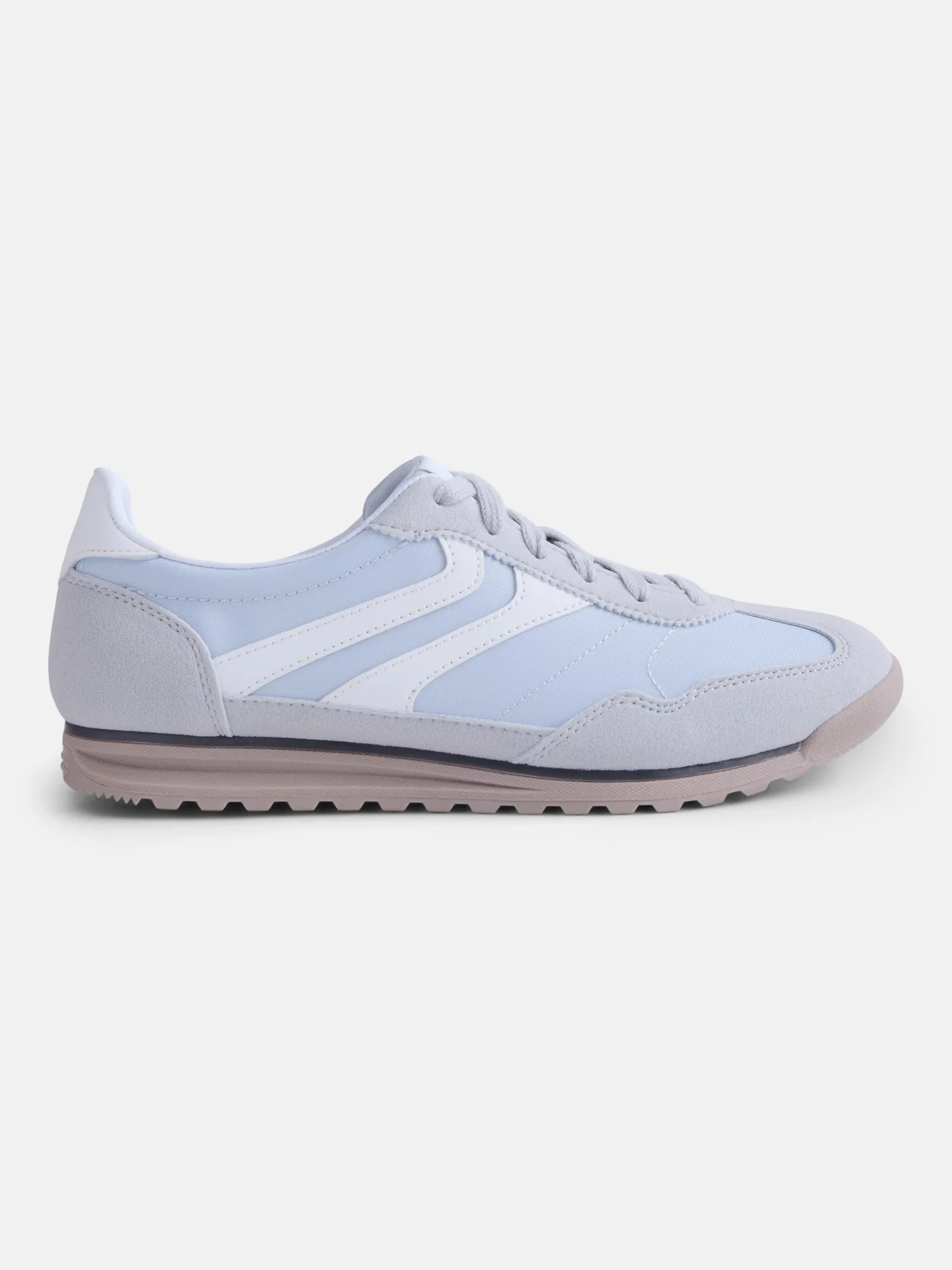 No Boundaries Women's Retro Inspired Lace Up Sneakers | Walmart (US)