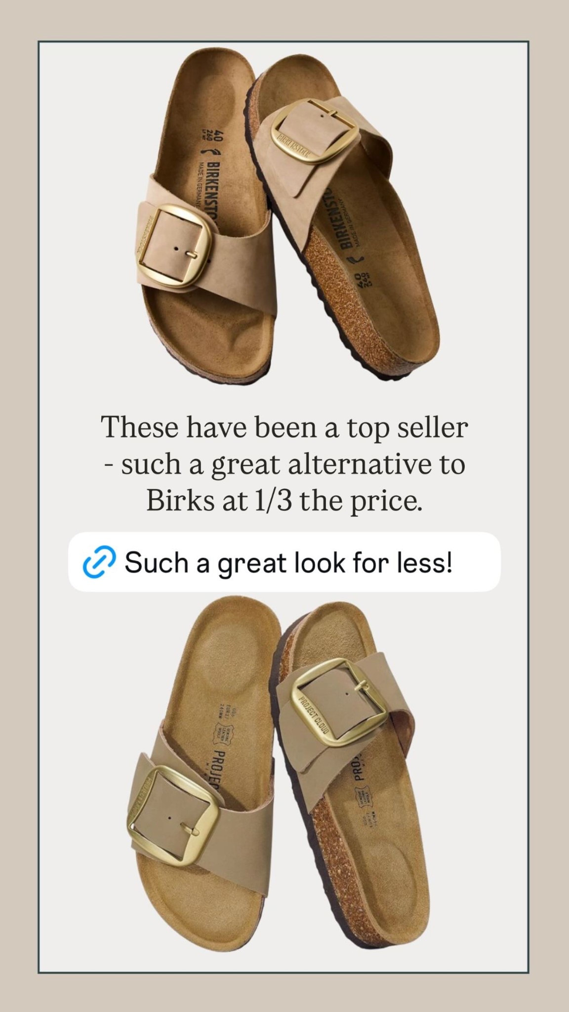 These have been a top seller - such a great alternative to Birks at 1/3 the price. Amazon finds, shoes, sandals, look for less, fashionn

#LTKSaleAlert #LTKFindsUnder50 #LTKStyleTip