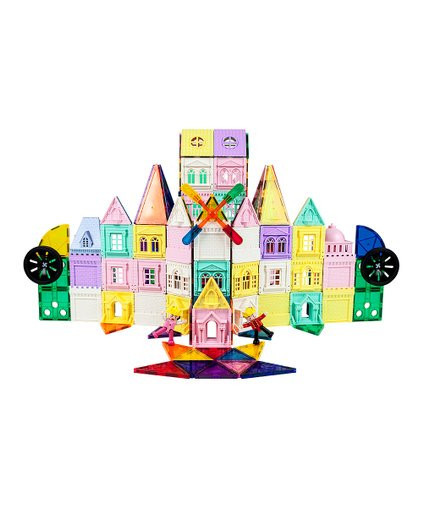 PicassoTiles | 200-Piece Castle 3D Magnetic Building Block Set | Zulily