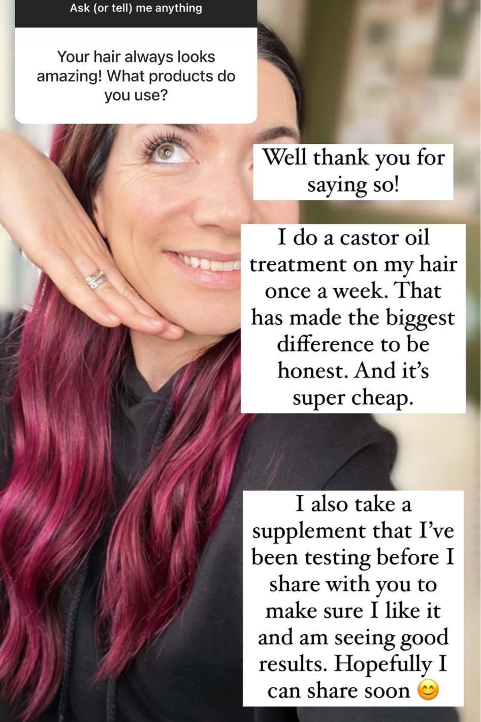 My hair care secret? CASTOR OIL! You can use it full strength or dilute with a thinner oil. I put it in my hair and leave it for a few hours - sometimes overnight! Gives you a nice slicked back bun while you’re doing a treatment on your hair. And leave it soft and shiny and strong 🥰 naturally and for such a great price point! 

#LTKbeauty #LTKfindsunder50 #LTKfindsunder100