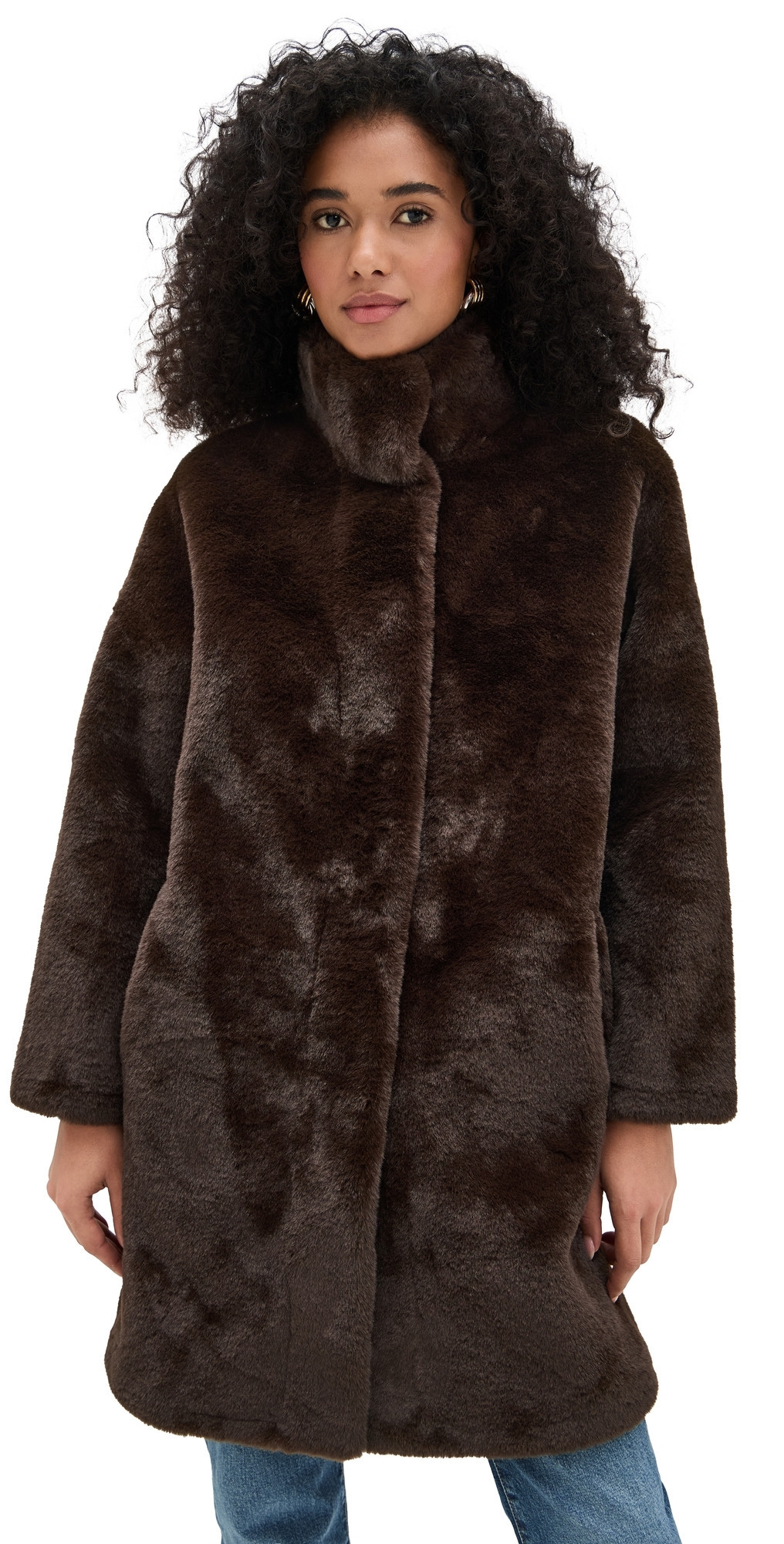Apparis Blair Coat Espresso L | Shopbop