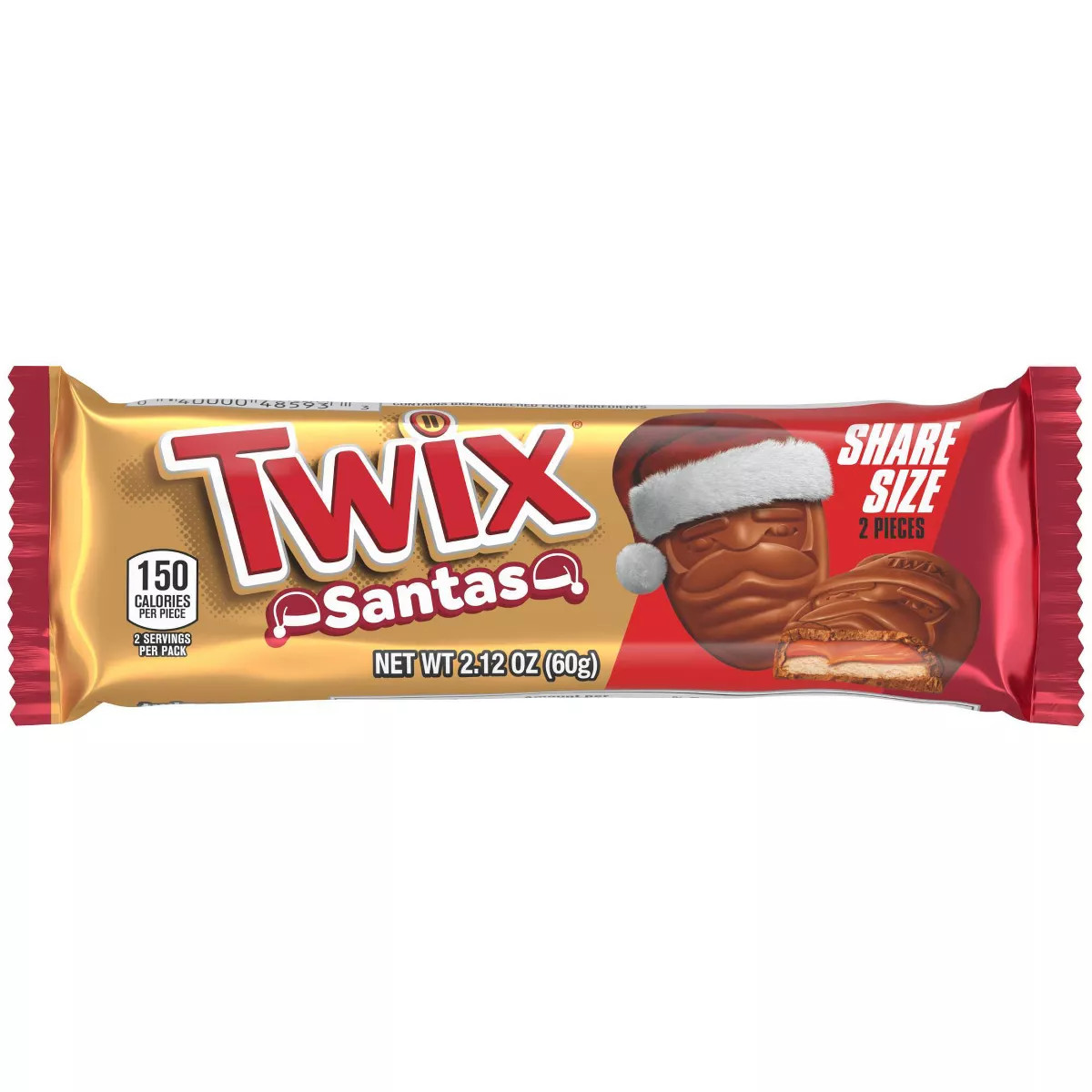 Twix Christmas Caramel Santa 2ToGo - 2.12oz | Target