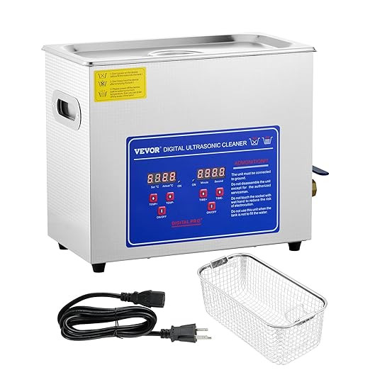 VEVOR 2L Digital Ultrasonic Parts Cleaner with Timer 40kHz Professional 304 Stainless Steel Ultra... | Amazon (US)