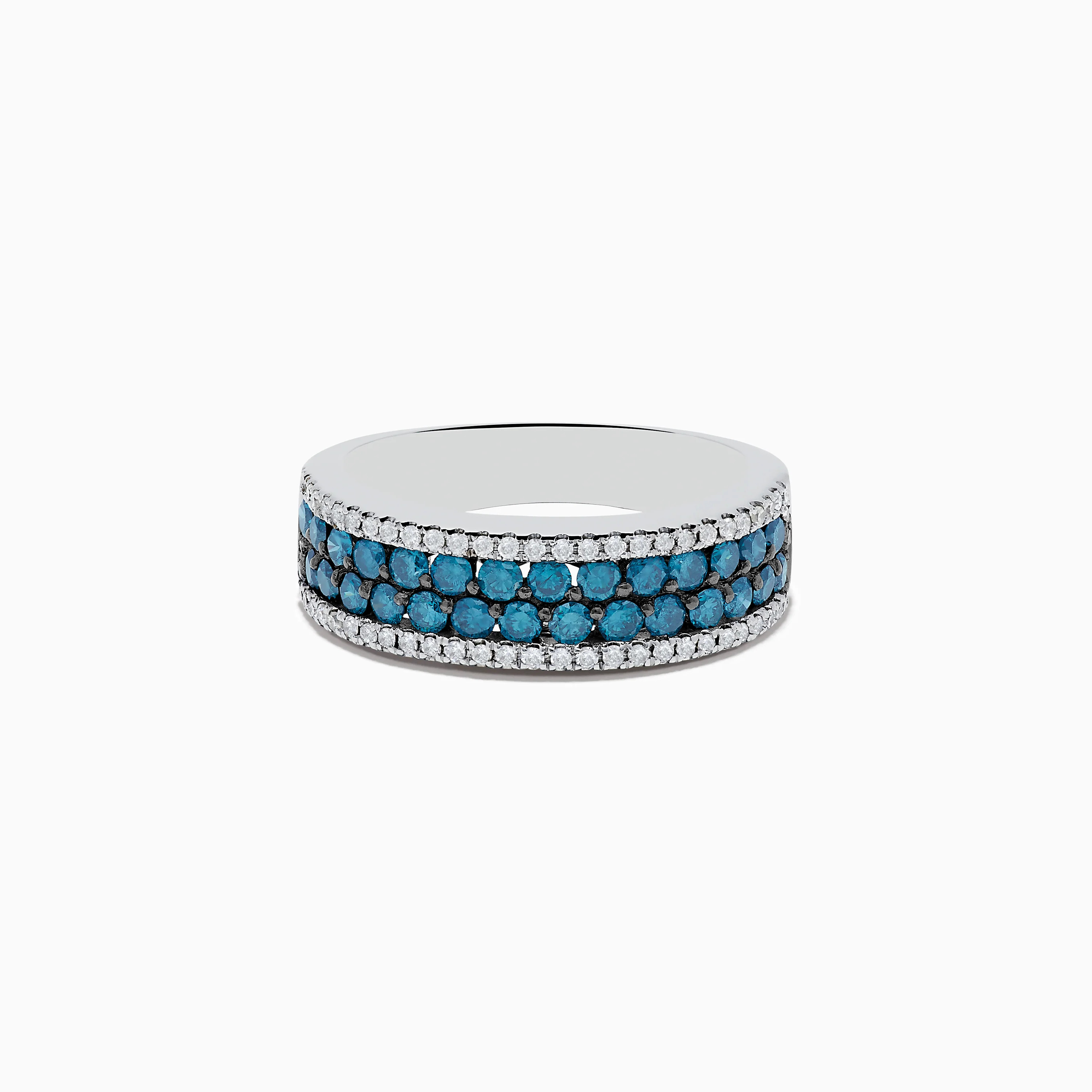Bella Bleu 14K White Gold Blue and White Diamond Ring, 1.12 TCW | Effy Jewelry