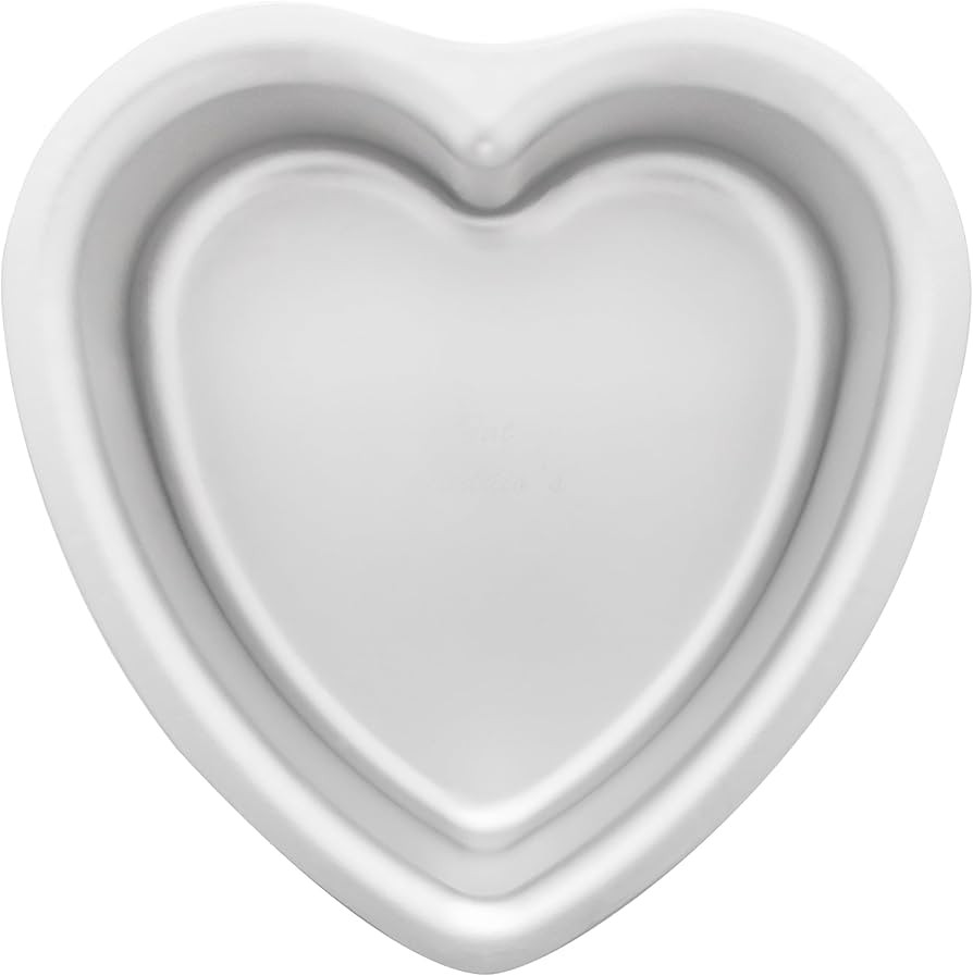 Fat Daddio's PHT-63 Anodized Aluminum Heart Cake Pan, 6 x 3 Inch | Amazon (US)