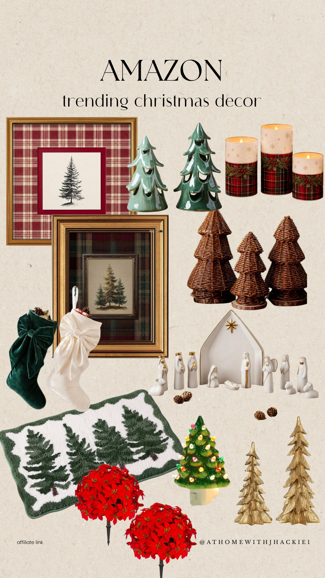 Amazon Christmas decor, trending Christmas decor, Christmas decor finds, Amazon holiday decor, traditional Christmas decor, cozy Christmas decor, plaid Christmas decor, vintage Christmas decor, Christmas tree decor, wicker Christmas trees, ceramic Christmas trees, Christmas candles, Christmas stockings, Christmas wall art, Christmas pillows, nativity set, poinsettia decor, holiday home decor, classic Christmas decor, Christmas decorating ideas, Amazon Christmas finds, Christmas home finds, holiday decorating inspiration, Amazon holiday finds, Christmas must haves 

 #LTKSeasonal #LTKHome #LTKSaleAlert