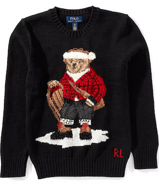 Polo Ralph Lauren Big Boys Long-Sleeve Polo Bear Sweater | Dillard's | Dillard's
