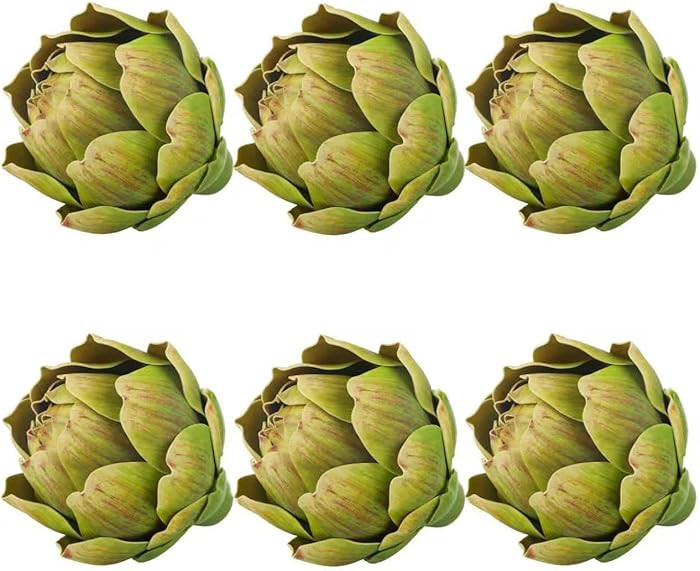 6Pcs Large Green Faux Artichokes for Decoration,Artificial Artichokes Decor for Decoration Bowls,... | Amazon (US)