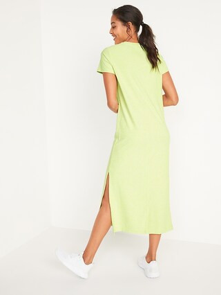 Short-Sleeve Breathe ON Maxi T-Shirt Shift Dress for Women | Old Navy (CA)