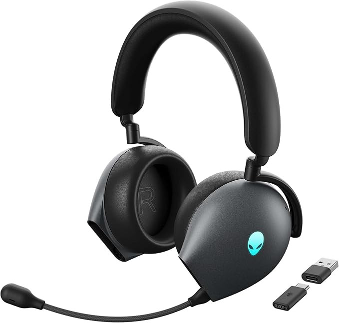 Alienware AW920H Tri-Mode Wireless Gaming Headset - Dolby Atmos Virtual Surround Sound, Active No... | Amazon (US)