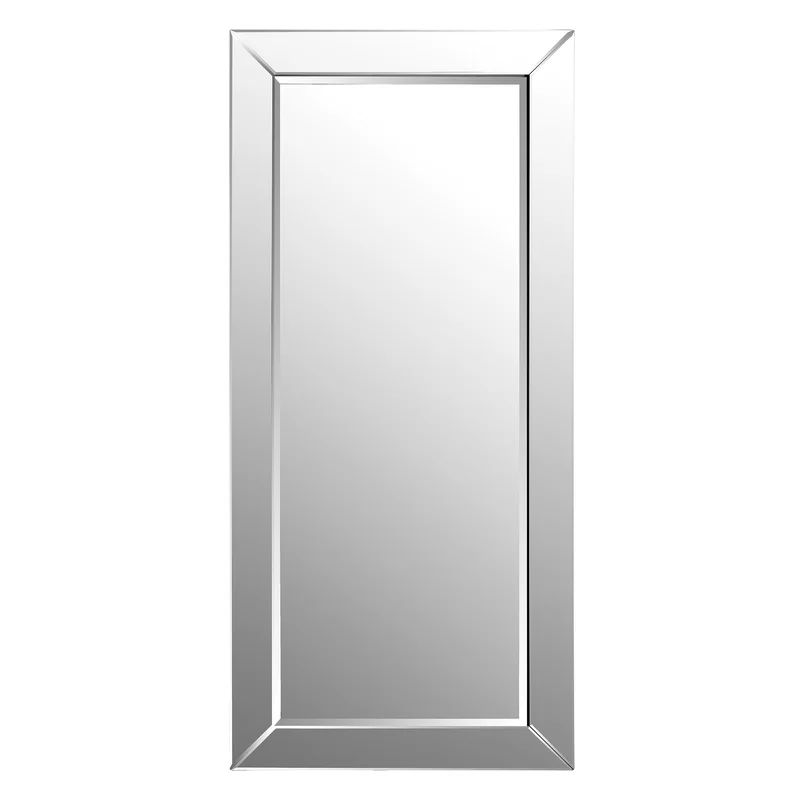 Claire Glass Framed Leaning Floor Mirror | Wayfair North America