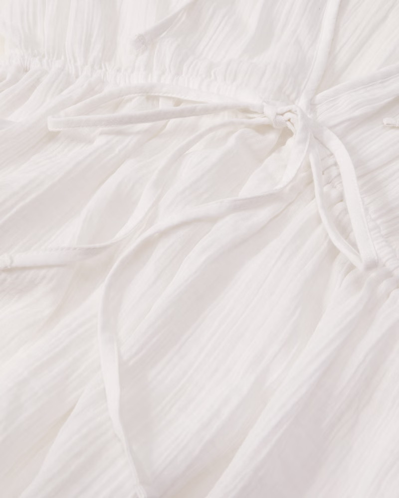 Gauzy Beach Mini Dress Coverup | Abercrombie & Fitch (UK)