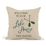 Personalized Welcome To Our Lake House Pillow | Custom Lake House Decor | Wedding Gift | Personalize | Amazon (US)